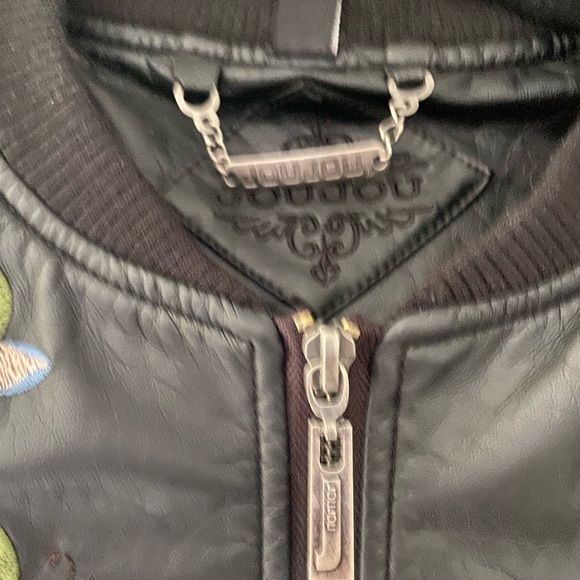 2/$25 Embroidered leather jacket🦋🌺 - Picture 4 of 7